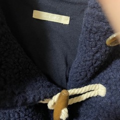 新品未使用 studio CLIP ボアダッフルコート アウター ネイビーの画像