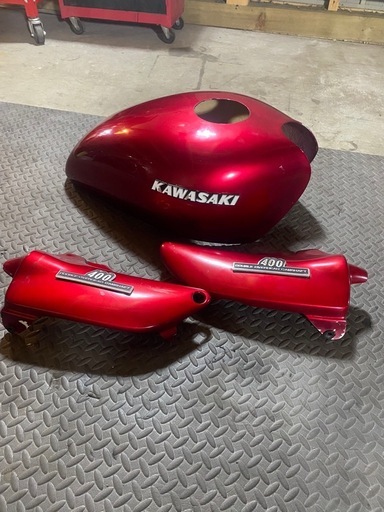 ゼファー400  Z2タンクカバー　Z2サイドカバーセット