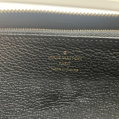 LOUIS VUITTON ジッピー・ウォレット モノグラム・アンプラント ノワール M61864の画像