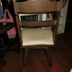回転椅子 ダイニングチェアー ２脚の画像