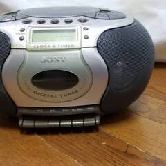 SONY ソニー MEGA BASS CDラジカセ CLOCK&TIMER CFD-E55TV 動作確認済み(不具合あり）の画像