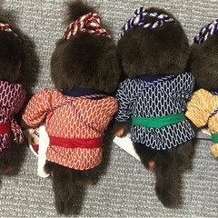 浅草限定　お祭り　モンチッチ　4体セットの画像