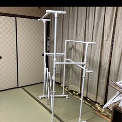 収縮　室内物干　ハンガーなどもおまけしますの画像