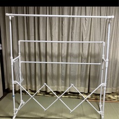 収縮　室内物干　ハンガーなどもおまけしますの画像