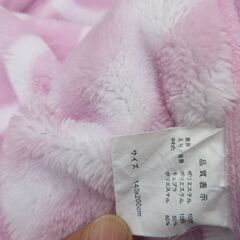 ほぼ未使用　ふわふわ肌触り♡ ピンク毛布　シングル　ブランケットの画像