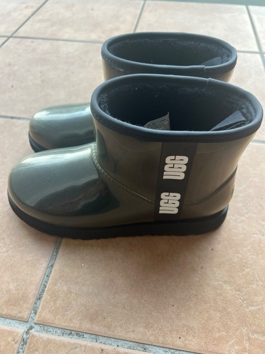 UGG Classic Clear Mini 24.5ブラック 防水防寒加工