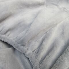 もこもこシーツ　ゴム付き　シングル　グレー系　マットレスカバーの画像