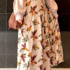 JEANASIS 花柄フレアスカートの画像