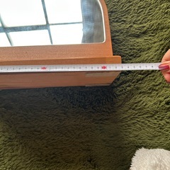 木製　鏡の画像