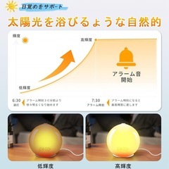 スヌーズ&FMラジオ機能付き  目覚ましの画像