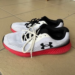 UNDER ARMOUR M チャージドローグ4エクストラワイド 102WHT/BLK/BLKの画像