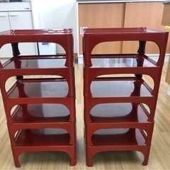 木製漆器　朱(金縁)/黒 お膳　吸い物　天目台　お櫃　皿　茶碗　水差し　輪島塗りの画像