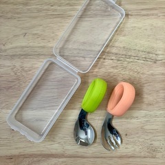 子供用カトラリー2点セット（スプーン/フォーク）【数回使用のみ】の画像