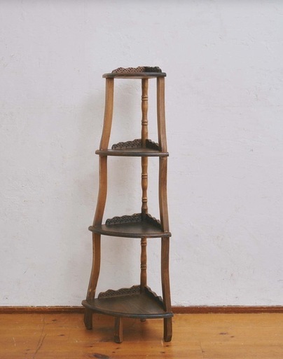 アンティークコーナーラック