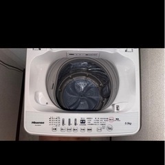 引き取り限定 Hisense 縦型洗濯機 5.5kg HW-G55B-Wの画像