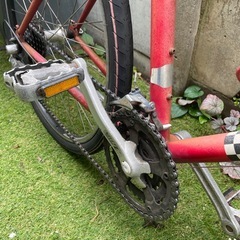 プジョー　クロモリ　26インチ　マウンテンバイク　アンティーク　赤　中古　ヴィンテージ　の画像