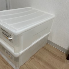 クローゼットケース2個　奥行55㎝幅40㎝高さ20㎝の画像
