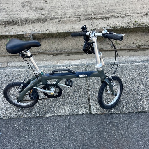 アウトランクグリーン14インチ折り畳み自転車 (さんよう) 高畑の