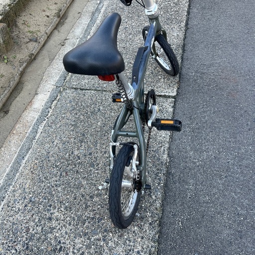 アウトランクグリーン14インチ折り畳み自転車 (さんよう) 高畑の