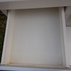 ニトリ　ファニチャー　重い　白　キッチン収納　事務用　多目的落　収納棚　テレビ台　80x51h115cm コンセント3つもありますの画像