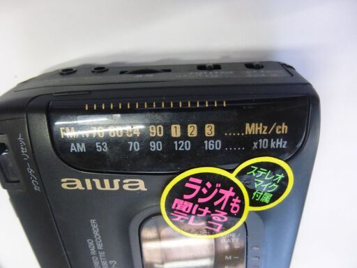 アイワ TR-3 ラジオチューナー付きカセットレコーダー 昭和レトロ