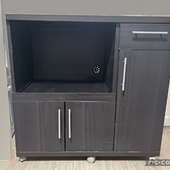 ニトリ　キッチンカウンター　キッチンボード　レンジ台　幅87の画像