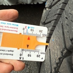 ボルボ純正ホイール　19インチ　と　ミシュランスタッドレスの画像