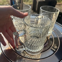 懐かしいガラスコップ　4個セットの画像