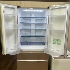 #31 おすすめ商品!! 大型6ドア!! MITSUBISHI 2022年 455L MR-MX46H-C ガラスパネル フレンチドア 正面タッチパネルの画像