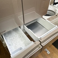 #31 おすすめ商品!! 大型6ドア!! MITSUBISHI 2022年 455L MR-MX46H-C ガラスパネル フレンチドア 正面タッチパネルの画像