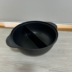 仕切り鍋　蓋付き　しゃぶしゃぶ の画像