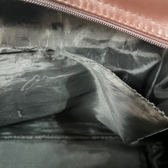 スクールバッグ　スクバ　茶色の画像