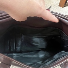 スクールバッグ　スクバ　茶色の画像