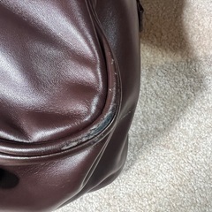 スクールバッグ　スクバ　茶色の画像