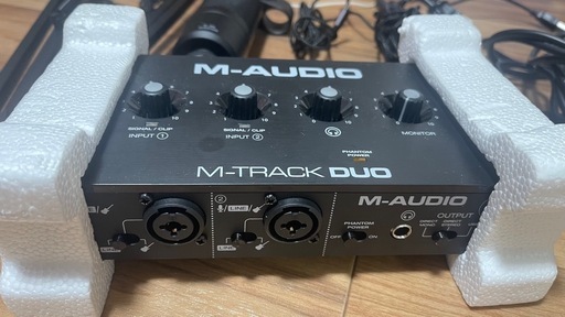 歌と録音用のマイク