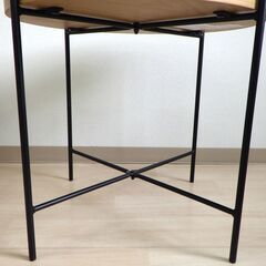 円形テーブルセット【小金井市民限定】（小金井市再生家具）品番：10-04-19 ※新規優先の画像