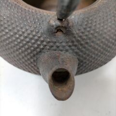 南部鉄器　鉄瓶　 あられ模様　ビンテージ　インテリア　アンティーク　急須　　茶道具　251027-1Yの画像