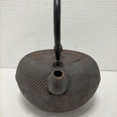 南部鉄器　鉄瓶　 あられ模様　ビンテージ　インテリア　アンティーク　急須　　茶道具　251027-1Yの画像