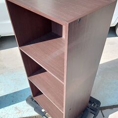 【B369】3段ボックス　カラーボックス　ブラウン　現状品の画像