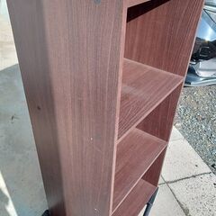 【B369】3段ボックス　カラーボックス　ブラウン　現状品の画像