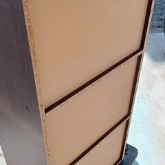 【B369】3段ボックス　カラーボックス　ブラウン　現状品の画像