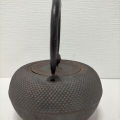 南部鉄器　鉄瓶　 あられ模様　ビンテージ　インテリア　アンティーク　急須　　茶道具　251027-1Yの画像