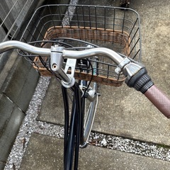 お取引中　自転車　26インチ　6段変速　マリクレール　定価40,000　ママチャリ　通学　籐カゴの画像
