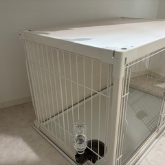 ペットケージ　屋根付き　アイリスオーヤマ　小型犬の画像
