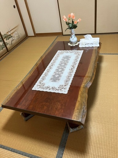 一枚板　ローテーブル