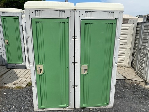 仮設トイレ　中古清掃済み　　簡易洋式大小セット