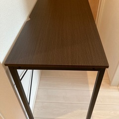 【美品】ニトリ デスク ザッキー95 ダークブラウンの画像