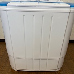 二槽式洗濯機 本体 ホワイト/ブルーの画像