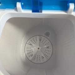二槽式洗濯機 本体 ホワイト/ブルーの画像