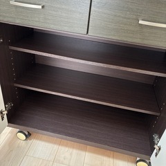 値下げ！ニトリ キッチンカウンターキャスター付きの画像